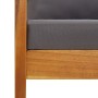 Muebles de jardín 4 piezas con cojines madera maciza de acacia de vidaXL, Conjuntos de jardín - Ref: Foro24-3057991, Precio: ...