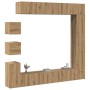 Mueble para TV de pared madera contrachapada artesanal 9 piezas de , Muebles TV - Ref: Foro24-3329222, Precio: 374,18 €, Desc...