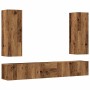 Conjunto de mueble de TV 5 piezas montado la pared madera vieja de , Muebles TV - Ref: Foro24-3329193, Precio: 183,86 €, Desc...