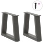 Patas para mesa comedor forma V 2 uds antracita 30x(30-31,3) cm de , Patas para mesas - Ref: Foro24-4012522, Precio: 54,60 €,...