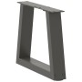 Patas para mesa comedor forma V 2 uds antracita 30x(30-31,3) cm de , Patas para mesas - Ref: Foro24-4012522, Precio: 54,60 €,...