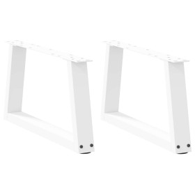 Patas para mesa de comedor forma V 2 uds blanco 50x(30-31,3) cm de , Patas para mesas - Ref: Foro24-4012529, Precio: 57,83 €,...