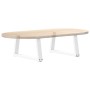 Patas para mesa de comedor forma V 2 uds blanco 50x(30-31,3) cm de , Patas para mesas - Ref: Foro24-4012529, Precio: 57,83 €,...