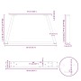 Patas para mesa de comedor forma V 2 uds blanco 50x(30-31,3) cm de , Patas para mesas - Ref: Foro24-4012529, Precio: 57,83 €,...