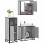 Set de muebles de baño 3 pzas madera contrachapada gris sonoma de , Muebles de baño - Ref: Foro24-3300978, Precio: 216,48 €, ...
