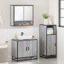 Set de muebles de baño 3 pzas madera contrachapada gris sonoma de , Muebles de baño - Ref: Foro24-3300978, Precio: 216,48 €, ...