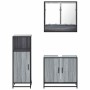 Set de muebles de baño 3 pzas madera contrachapada gris sonoma de , Muebles de baño - Ref: Foro24-3300978, Precio: 216,48 €, ...