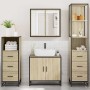 Juego de muebles de baño 4 pzas contrachapada roble sonoma de , Muebles de baño - Ref: Foro24-3301246, Precio: 324,92 €, Desc...