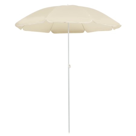 Sombrilla de jardín con palo de acero color arena 180 cm de vidaXL, Sombrillas - Ref: Foro24-315537, Precio: 25,34 €, Descuen...