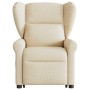 Silla de masaje reclinable de pie de tela color crema de , Sillones - Ref: Foro24-3303392, Precio: 299,83 €, Descuento: %