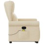 Silla de masaje reclinable de pie de tela color crema de , Sillones - Ref: Foro24-3303392, Precio: 299,83 €, Descuento: %