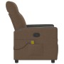 Sillón reclinable con masaje de tela marrón de , Sillones - Ref: Foro24-4104835, Precio: 207,07 €, Descuento: %