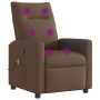 Sillón reclinable con masaje de tela marrón de , Sillones - Ref: Foro24-4104835, Precio: 207,07 €, Descuento: %