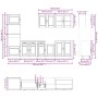Mueble cocina Kalmar roble sonoma 7 pzas madera contrachapada de , Armarios de cocina - Ref: Foro24-3314754, Precio: 622,75 €...