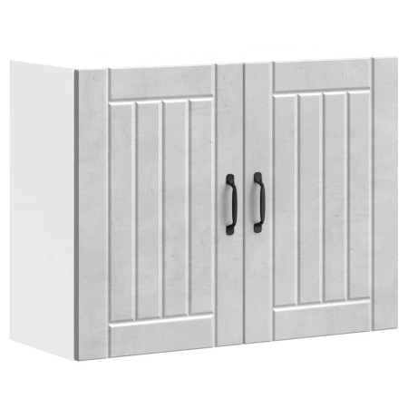 Armario de pared cocina Lucca madera contrachapada gris cemento de , Armarios de cocina - Ref: Foro24-853831, Precio: 77,28 €...