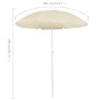 Sombrilla de jardín con palo de acero color arena 180 cm de vidaXL, Sombrillas - Ref: Foro24-315537, Precio: 25,34 €, Descuen...