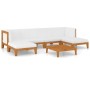 Juego muebles de jardín y cojines 7 pzas madera maciza acacia de vidaXL, Conjuntos de jardín - Ref: Foro24-3058134, Precio: 7...