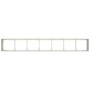 Jardinera de acero laminado en frío blanco 280x40x40 cm de , Maceteros y jardineras - Ref: Foro24-860690, Precio: 191,97 €, D...