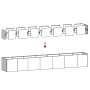 Jardinera de acero laminado en frío blanco 280x40x40 cm de , Maceteros y jardineras - Ref: Foro24-860690, Precio: 191,97 €, D...