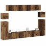 Conjunto de mueble de TV 8 piezas montado la pared madera vieja de , Muebles TV - Ref: Foro24-3329147, Precio: 331,71 €, Desc...