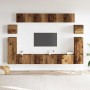 Conjunto de mueble de TV 8 piezas montado la pared madera vieja de , Muebles TV - Ref: Foro24-3329147, Precio: 331,71 €, Desc...