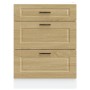Mueble bajo de cocina porto roble sonoma madera reconstituida de , Armarios de cocina - Ref: Foro24-854262, Precio: 106,65 €,...
