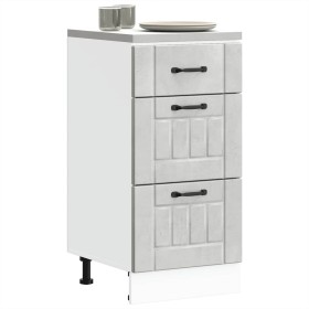 Mueble bajo de cocina Lucca madera contrachapada gris cemento de , Armarios de cocina - Ref: Foro24-854234, Precio: 90,10 €, ...