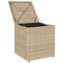 Taburetes de jardín con cojines 2 uds beige 40x40x43 cm de , Otomanas de exterior - Ref: Foro24-4104042, Precio: 127,66 €, De...