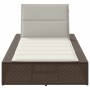 Tumbona con cojín flotante ratán sintético marrón de , Tumbonas - Ref: Foro24-4104203, Precio: 222,34 €, Descuento: %
