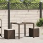 Taburetes de jardín con cojines 2 uds marrón 40x40x43 cm de , Otomanas de exterior - Ref: Foro24-4104040, Precio: 127,35 €, D...
