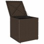 Taburetes de jardín con cojines 2 uds marrón 40x40x43 cm de , Otomanas de exterior - Ref: Foro24-4104040, Precio: 127,35 €, D...
