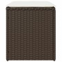Taburetes de jardín con cojines 2 uds marrón 40x40x43 cm de , Otomanas de exterior - Ref: Foro24-4104040, Precio: 127,35 €, D...