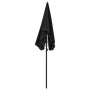 Sombrilla de jardín con poste negro 200x130 cm de vidaXL, Sombrillas - Ref: Foro24-315557, Precio: 31,30 €, Descuento: %