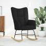 Silla mecedora de tela negro de , Mecedoras - Ref: Foro24-4016791, Precio: 120,07 €, Descuento: %