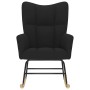 Silla mecedora de tela negro de , Mecedoras - Ref: Foro24-4016791, Precio: 120,07 €, Descuento: %