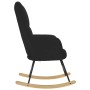 Silla mecedora de tela negro de , Mecedoras - Ref: Foro24-4016791, Precio: 120,07 €, Descuento: %