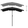 Sombrilla de jardín con poste negro 200x130 cm de vidaXL, Sombrillas - Ref: Foro24-315557, Precio: 31,30 €, Descuento: %