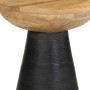 Mesa auxiliar madera maciza de mango negra Ø37x45 cm de , Mesas auxiliares - Ref: Foro24-4017537, Precio: 108,57 €, Descuento: %