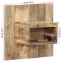 Mesita de noche madera maciza de mango 50x27x50 cm de , Mesitas de noche - Ref: Foro24-4017521, Precio: 62,61 €, Descuento: %