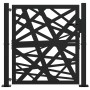 Puerta de jardín de acero negra diseño luminoso 105x106 cm de , Puertas de jardín - Ref: Foro24-4100949, Precio: 225,82 €, De...