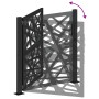 Puerta de jardín de acero negra diseño luminoso 105x106 cm de , Puertas de jardín - Ref: Foro24-4100949, Precio: 225,82 €, De...