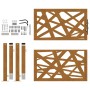 Puerta de jardín de acero desgastado diseño ligero 105x105 cm de , Puertas de jardín - Ref: Foro24-4100954, Precio: 176,45 €,...