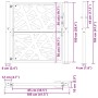 Puerta de jardín de acero desgastado diseño ligero 105x105 cm de , Puertas de jardín - Ref: Foro24-4100954, Precio: 176,45 €,...