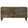 Mesa de centro de madera maciza de mango gris claro 80x50x40 cm de , Mesas de centro - Ref: Foro24-4017797, Precio: 112,06 €,...