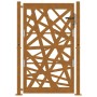 Puerta de jardín de acero desgastado diseño ligero 105x155 cm de , Puertas de jardín - Ref: Foro24-4100956, Precio: 215,54 €,...