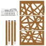 Puerta de jardín de acero desgastado diseño ligero 105x155 cm de , Puertas de jardín - Ref: Foro24-4100956, Precio: 215,54 €,...