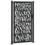 Puerta de jardín de diseño con carril de acero negro 105x180 cm de , Puertas de jardín - Ref: Foro24-4100982, Precio: 238,54 ...