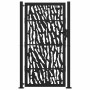 Puerta de jardín de diseño con carril de acero negro 105x180 cm de , Puertas de jardín - Ref: Foro24-4100982, Precio: 238,54 ...