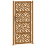 Puerta de jardín diseño de hojas de acero desgastado 105x205 cm de , Puertas de jardín - Ref: Foro24-4100968, Precio: 277,32 ...