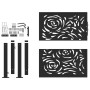 Puerta de jardín diseño llama acero negro 105x106 cm de , Puertas de jardín - Ref: Foro24-4100989, Precio: 183,34 €, Descuent...